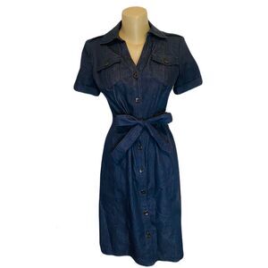 East 5th [6] Belted Denim Dress (2190)